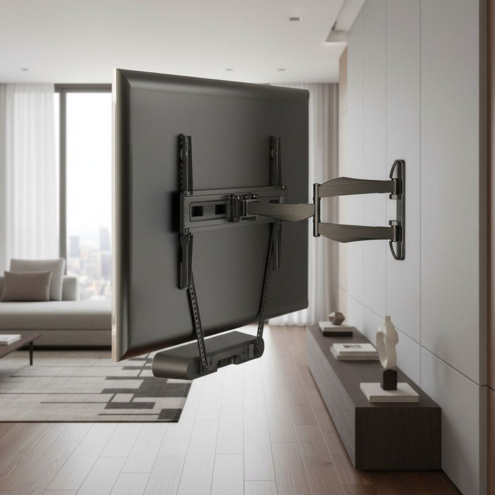 Maclean MC-975 TV VESA Mount Holder for Sonos Ray Soundbar Speaker Holder Bracket 2kg Powder Coating Sturdy