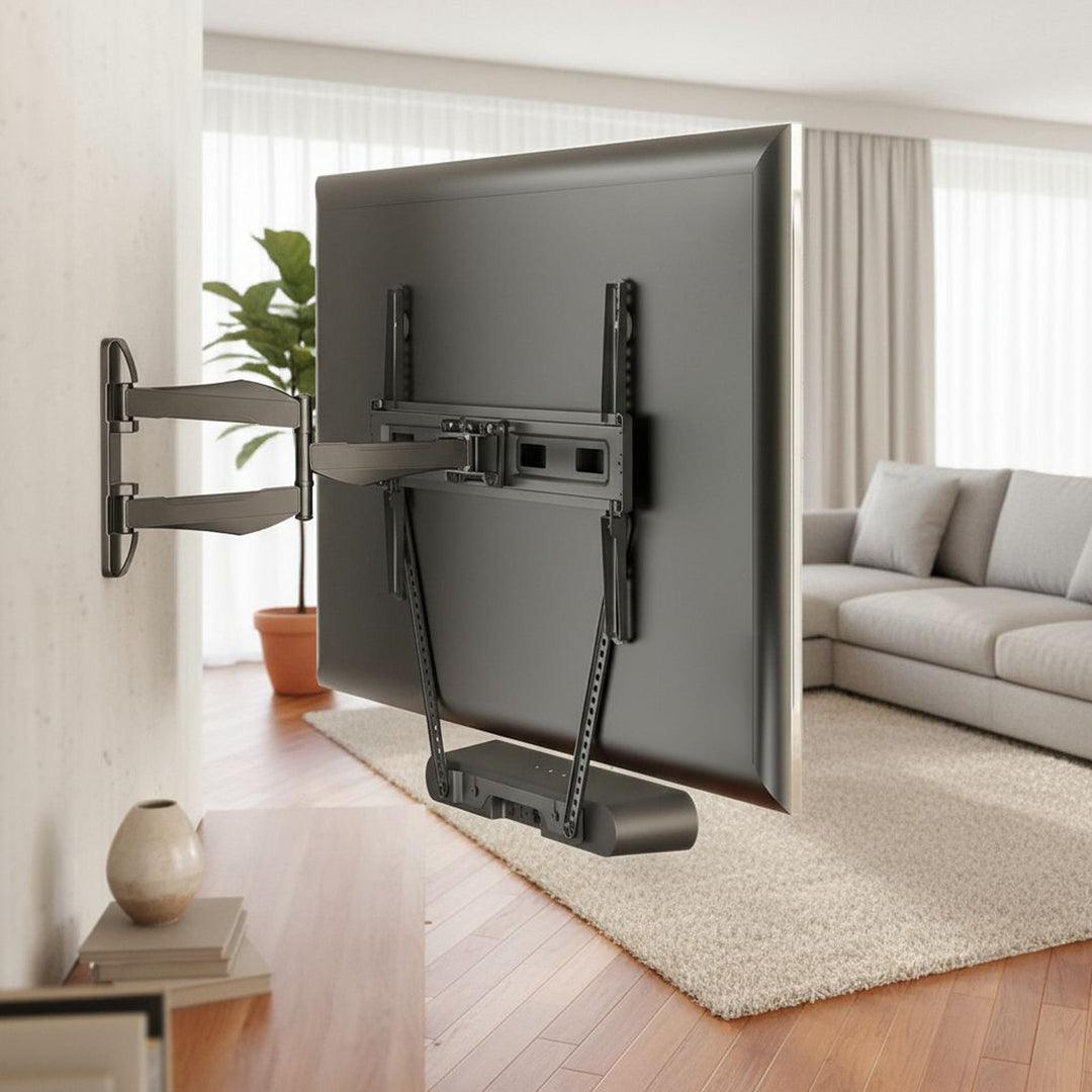 Maclean MC-975 TV VESA Mount Holder for Sonos Ray Soundbar Speaker Holder Bracket 2kg Powder Coating Sturdy