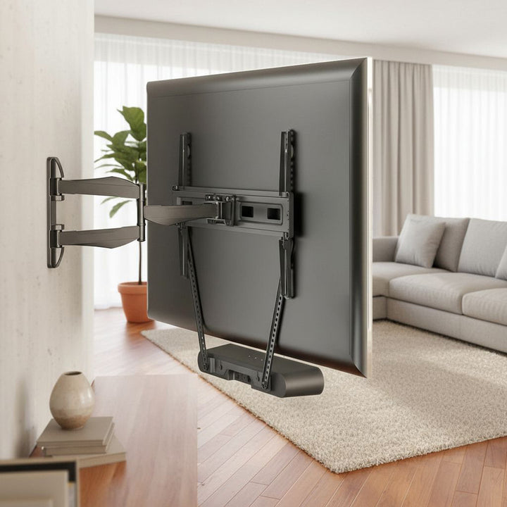 Maclean MC-975 TV VESA Mount Holder for Sonos Ray Soundbar Speaker Holder Bracket 2kg Powder Coating Sturdy