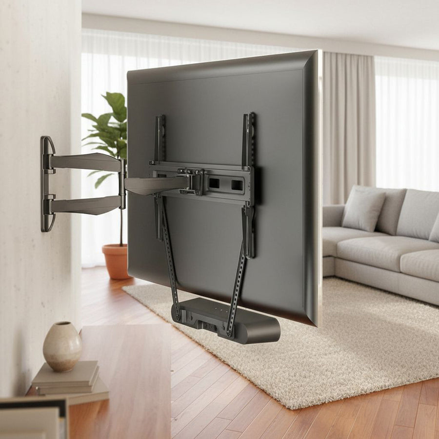 Maclean MC-975 TV VESA Mount Holder for Sonos Ray Soundbar Speaker Holder Bracket 2kg Powder Coating Sturdy