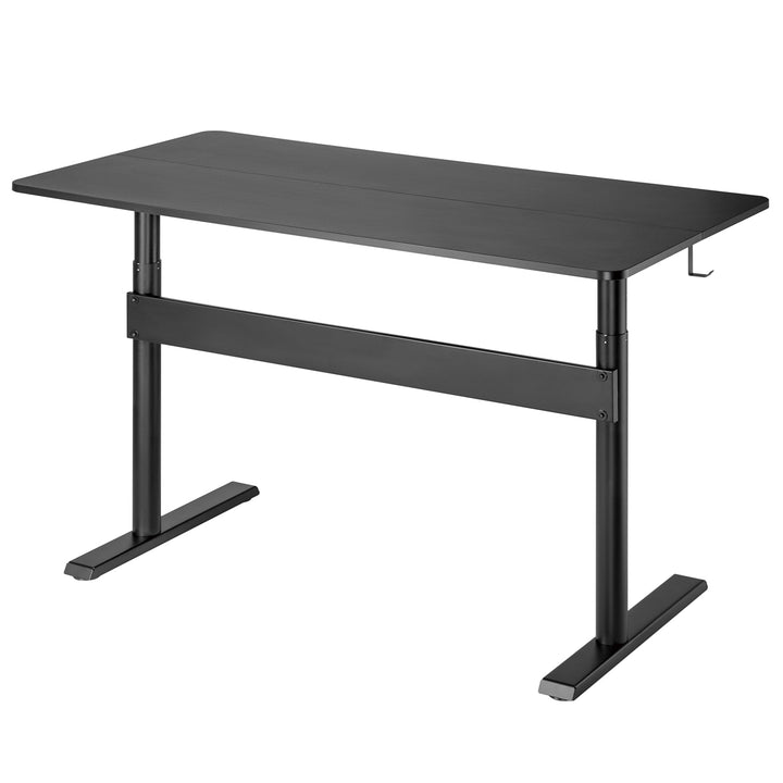 Ergo Office ER-453 Table Desk with Top 140x68cm, Gas Spring, Height Adjustment, for Standing and Sitting Work, Max Height 115cm