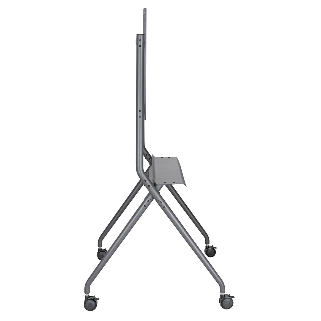 Maclean MC-977 Mobile TV Floor Stand for TVs 50"-86", 120kg, Built-in shelf, Casters