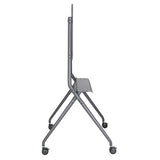 Maclean MC-977 Mobile TV Floor Stand for TVs 50"-86", 120kg, Built-in shelf, Casters