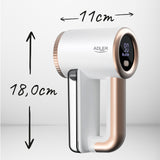 Adler fabric clothes shaver, USB charging, LCD display, 3-stage speed, brush, AD 9617