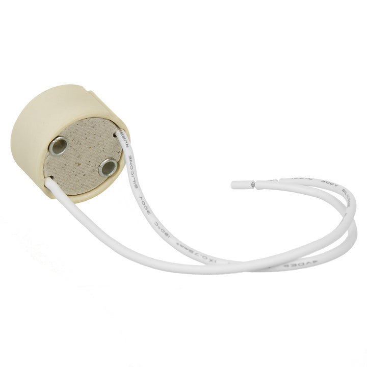 10x Maclean connection socket, GU10 ceramic socket, 250V~, Max. rated current 2A, Cable length 14cm, MCE428