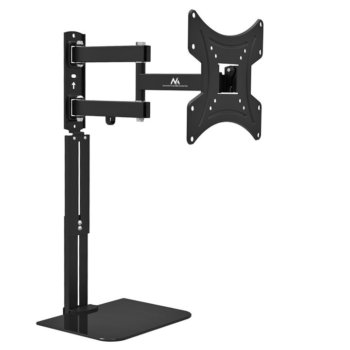 Maclean MC-771A TV Mount with DVD Shelf, Monitor or TV Holder with Shelf, vesa 200x200 , 23"-43", 25kg, Black