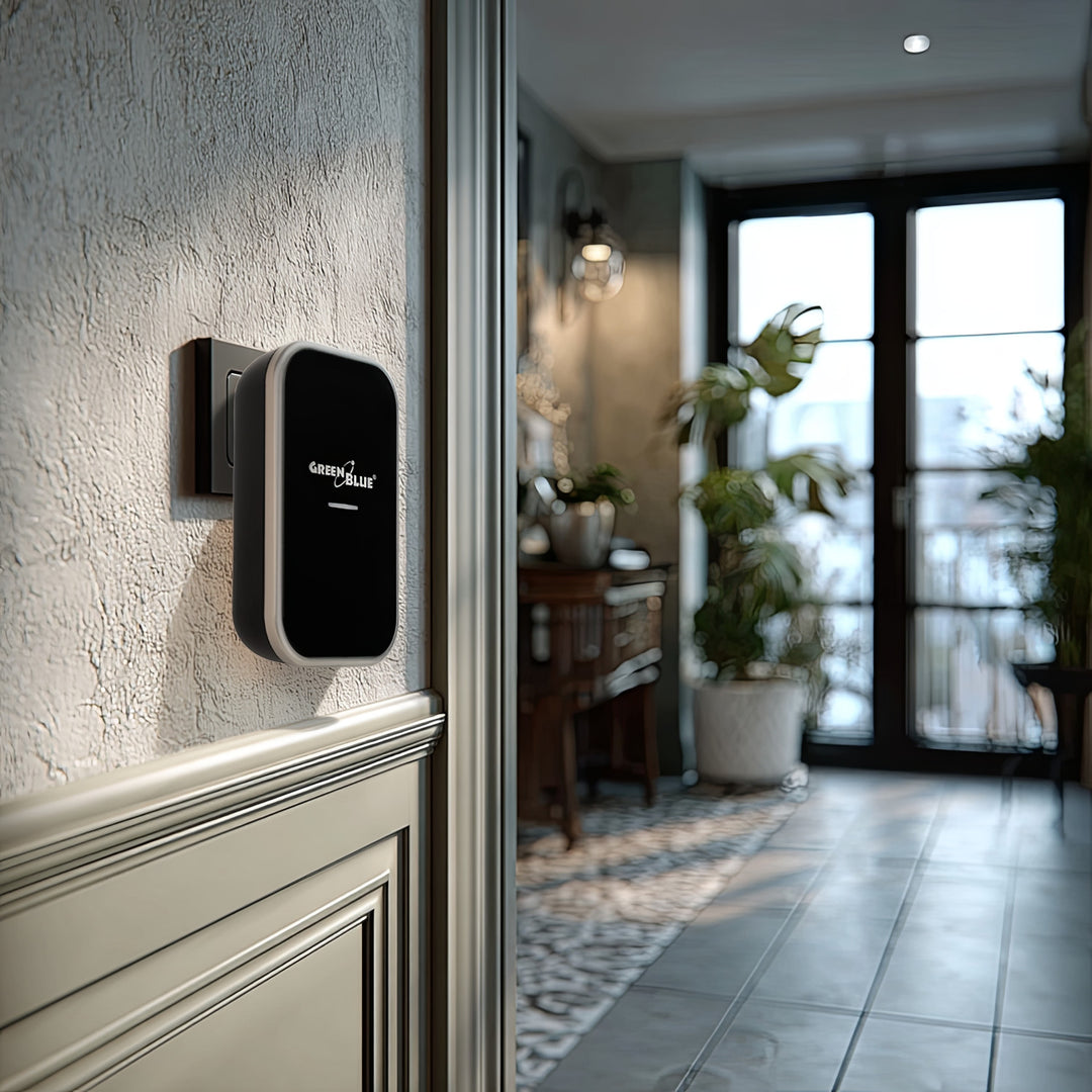 Clog Dorr Gan Sreang Gan Cheallraí GreenBlue GB157 B Cinéiteach, Melodies, Dubh, Raon suas le 200m, IP44