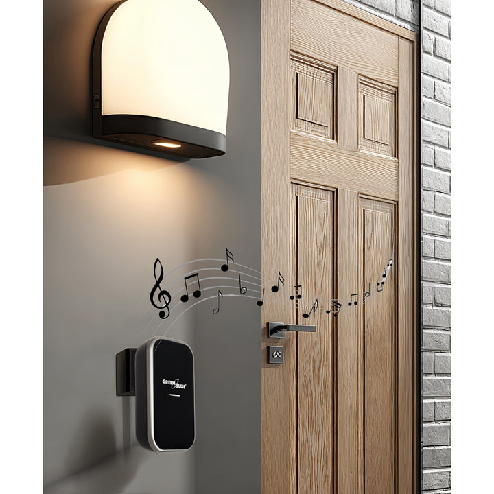 Clog Dorr Gan Sreang Gan Cheallraí GreenBlue GB157 B Cinéiteach, Melodies, Dubh, Raon suas le 200m, IP44