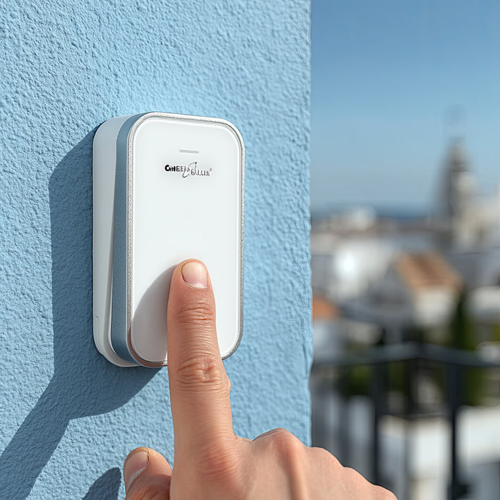 Clog Doras Gan Sreang Gan Ceallraí GreenBlue GB157 W Cinéiteach, Melodies, Bán, Raon suas le 200m, IP44