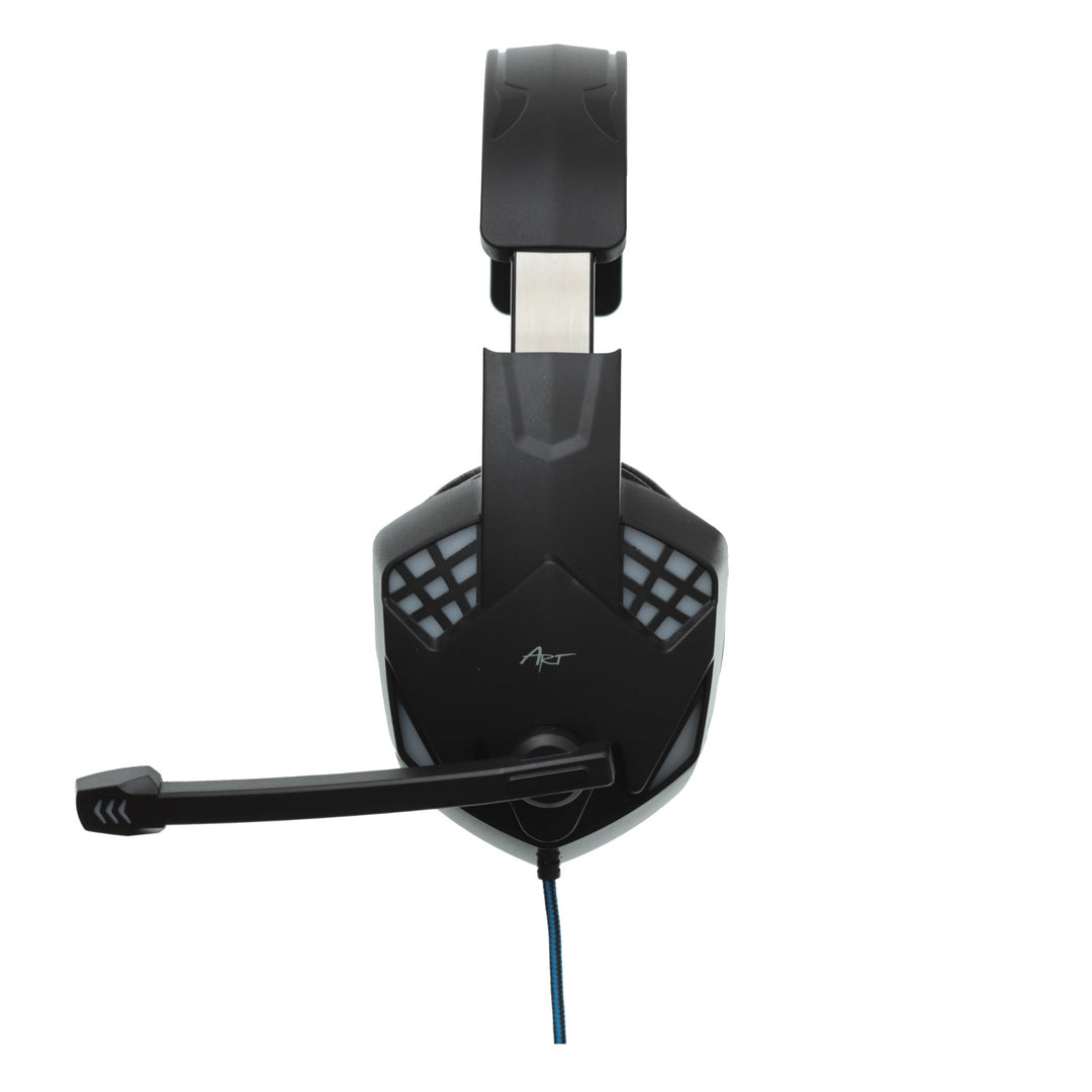 Cluasáin cearrbhachais ART, le micreafón, cúlsholas LED, G11