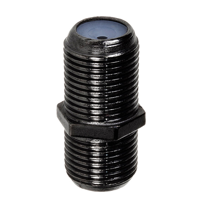 10x Maclean F-F barrel socket, professional transition, plug black nickel, MCTV-904