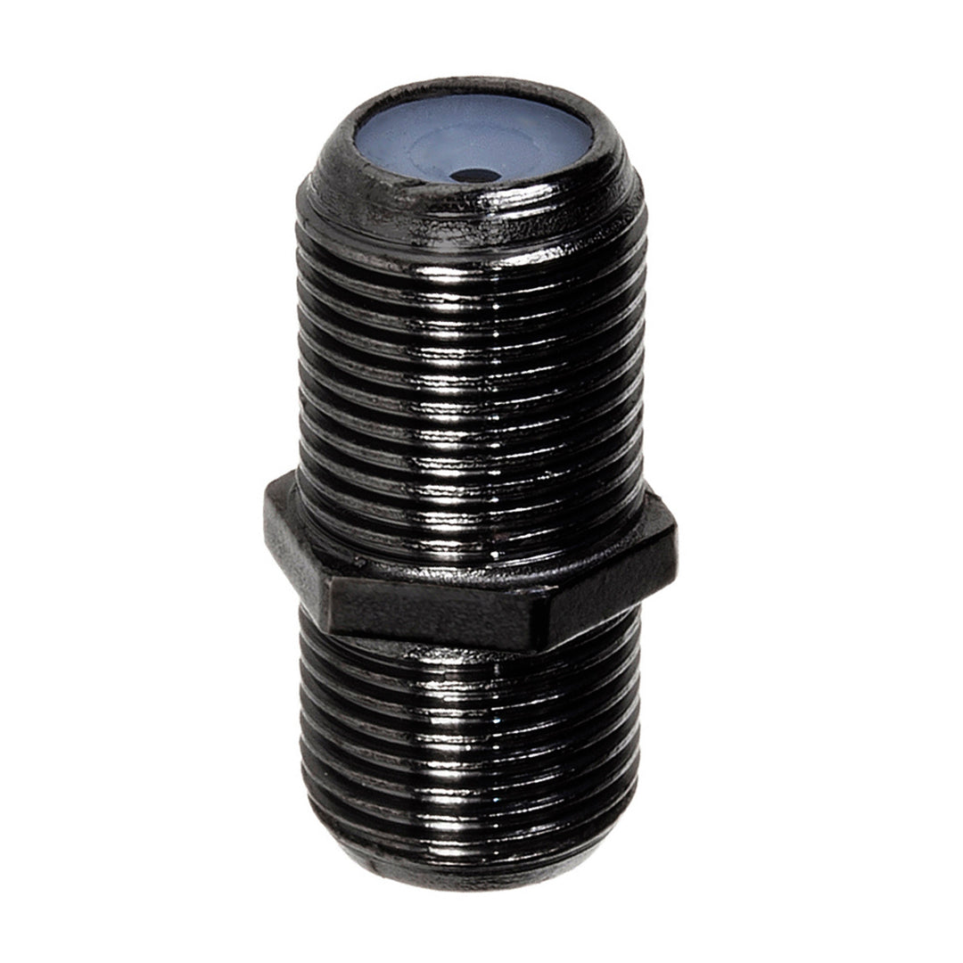 100x Maclean F-F barrel socket, professional transition, black nickel plug, MCTV-904