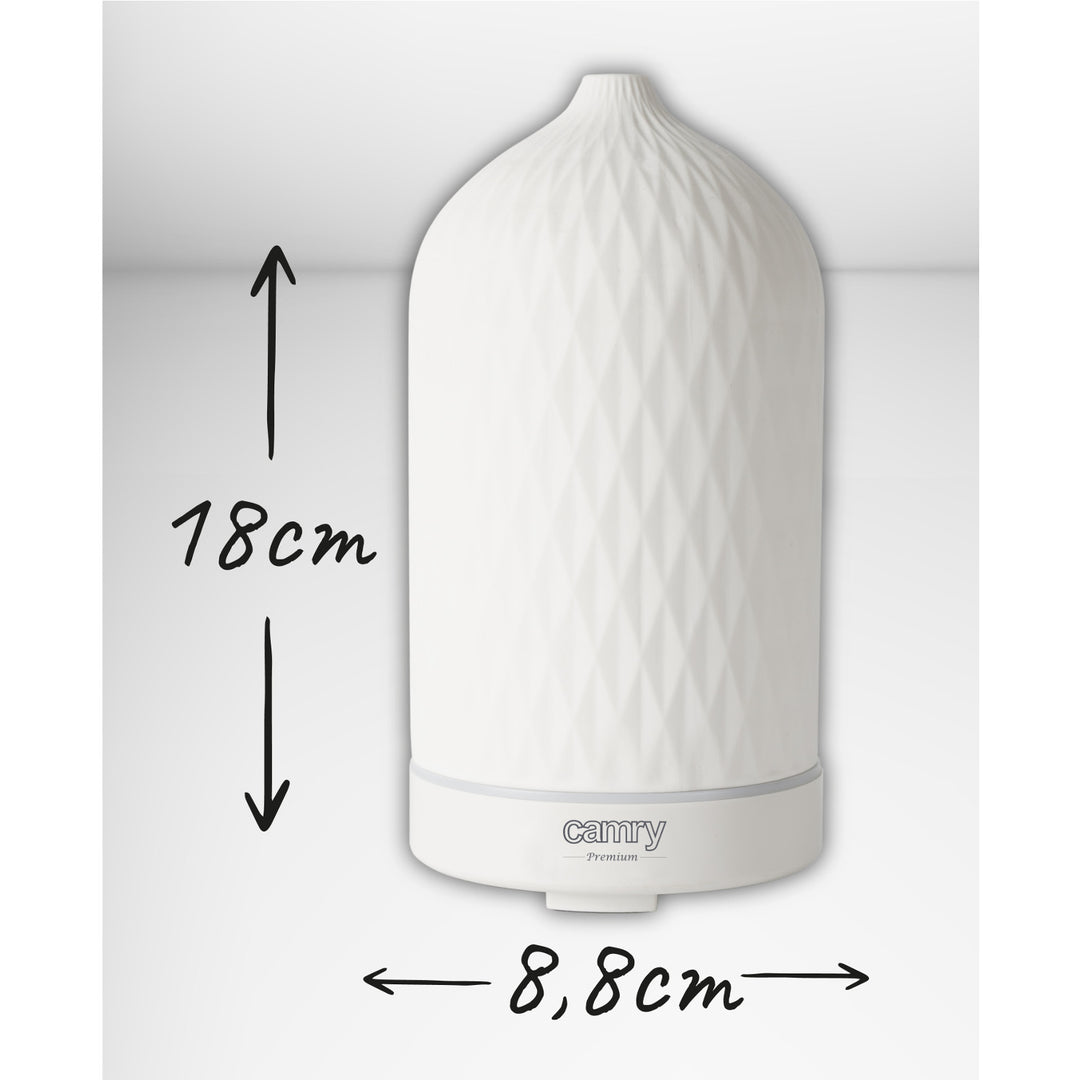 Camry CR 7970 Ultrasonic ceramic aroma diffuser, 100 ml, mood lamp