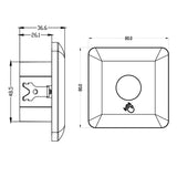 Maclean MCE313 B: Short-Range PIR Sensor, 5-6cm range, recessed box, max. load 1200W.