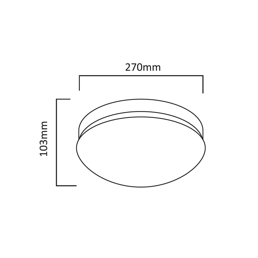 Maclean MCE309 ceiling lamp with a built-in sensor. Featuring a microwave sensor and PMMA diffuser, it supports a maximum load of 25W and is IP20-rated for durability.