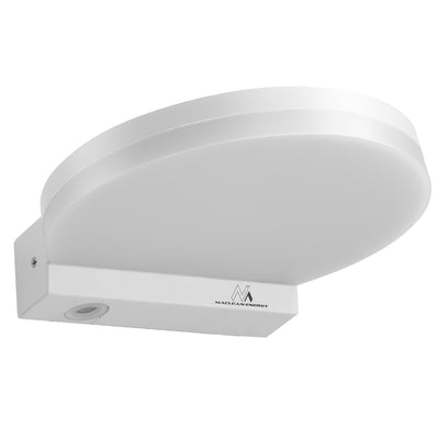 Maclean MCE346 W Wall LED Lamp 15W 1300lm Neutral White 4000K IP65 Round Indoor Outdoor Waterproof White