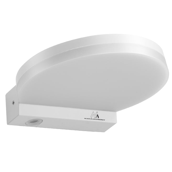 Maclean MCE346 W Wall LED Lamp 15W 1300lm Neutral White 4000K IP65 Round Indoor Outdoor Waterproof White