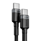 USB-C PD 2.0 200cm Baseus Cafule CATKLF-ALG1 Quick Charge 3.0 5A cable with 100W fast charging support