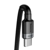 USB-C PD 2.0 200cm Baseus Cafule CATKLF-ALG1 Quick Charge 3.0 5A cable with 100W fast charging support