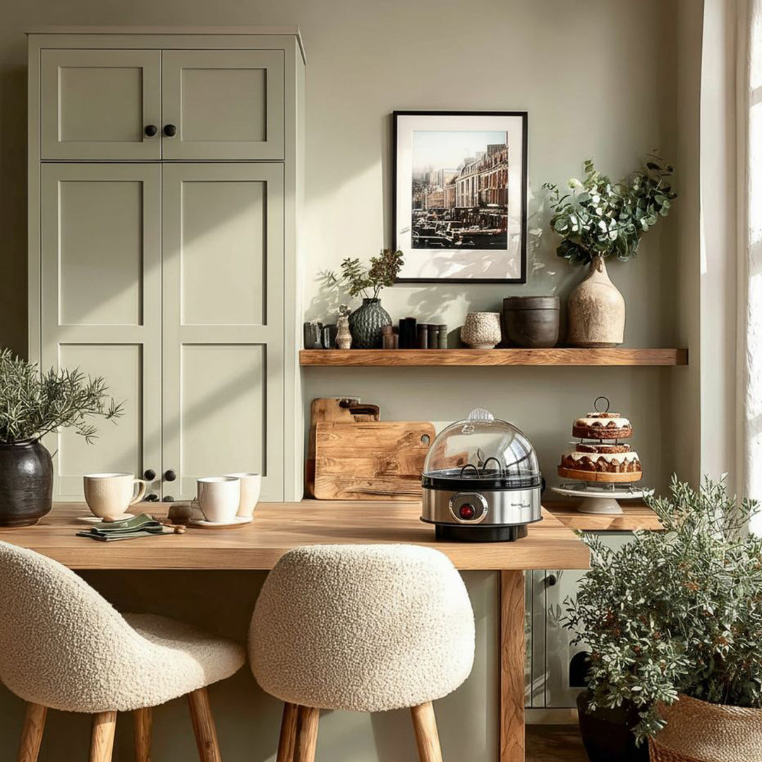 GreenBlue automatic egg cooker, 400W power, up to 7 eggs, measuring cup, 220-240V~, 50 Hz, GB572