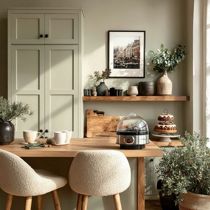 GreenBlue automatic egg cooker, 400W power, up to 7 eggs, measuring cup, 220-240V~, 50 Hz, GB572