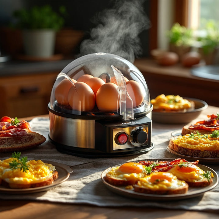 GreenBlue GB573 Electric Egg Boiler 7 Eggs Cooker 400W Measuring Cup