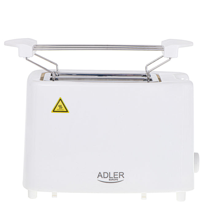 Adler toaster, 6 degrees of control, bun grate, 900W, white, AD 3223