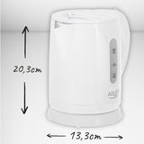 Adler cordless electric kettle, capacity 0.8L, power 850W, AD1371