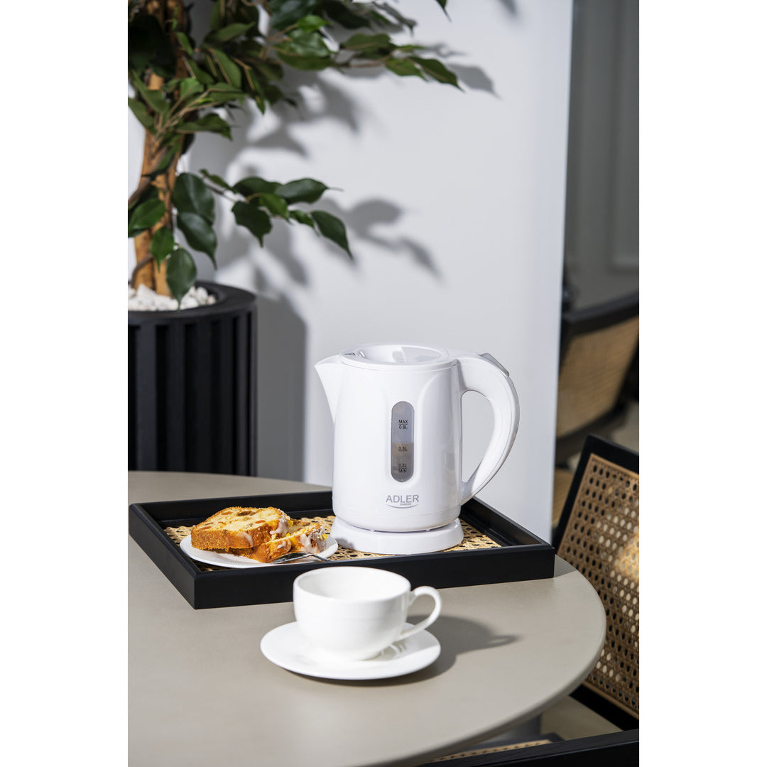 Adler cordless electric kettle, capacity 0.8L, power 850W, AD1371