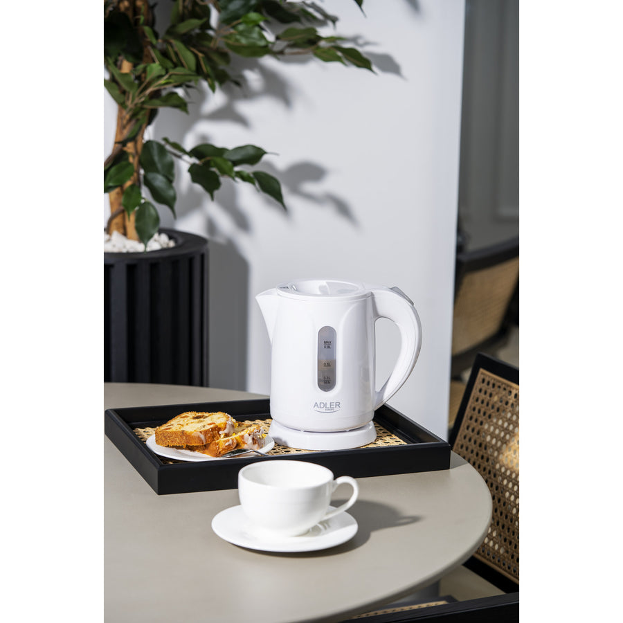 Adler cordless electric kettle, capacity 0.8L, power 850W, AD1371