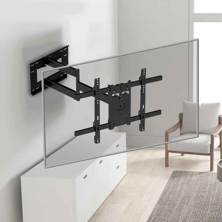 Maclean MC-985 TV Wall Mount Extendable Arm Bracket Holder max VESA 600x400 Adjustable 37-80" 45kg Long Arm 915mm Heavy Duty