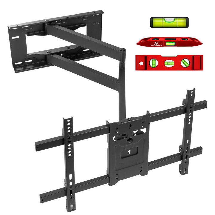 Maclean MC-985 TV Wall Mount Extendable Arm Bracket Holder max VESA 600x400 Adjustable 37-80" 45kg Long Arm 915mm Heavy Duty