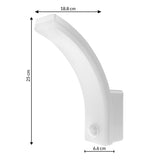 Maclean 20W IP65 2000lm 4000K white LED lamp with motion sensor