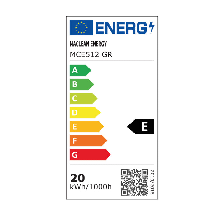 Maclean grey 20W 2000lm IP65 4000K LED lamp with motion sensor