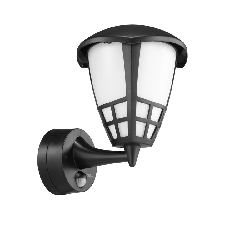 Wall lamp with sensor Maclean MCE518 B 1xE27 black IP65 max 60W