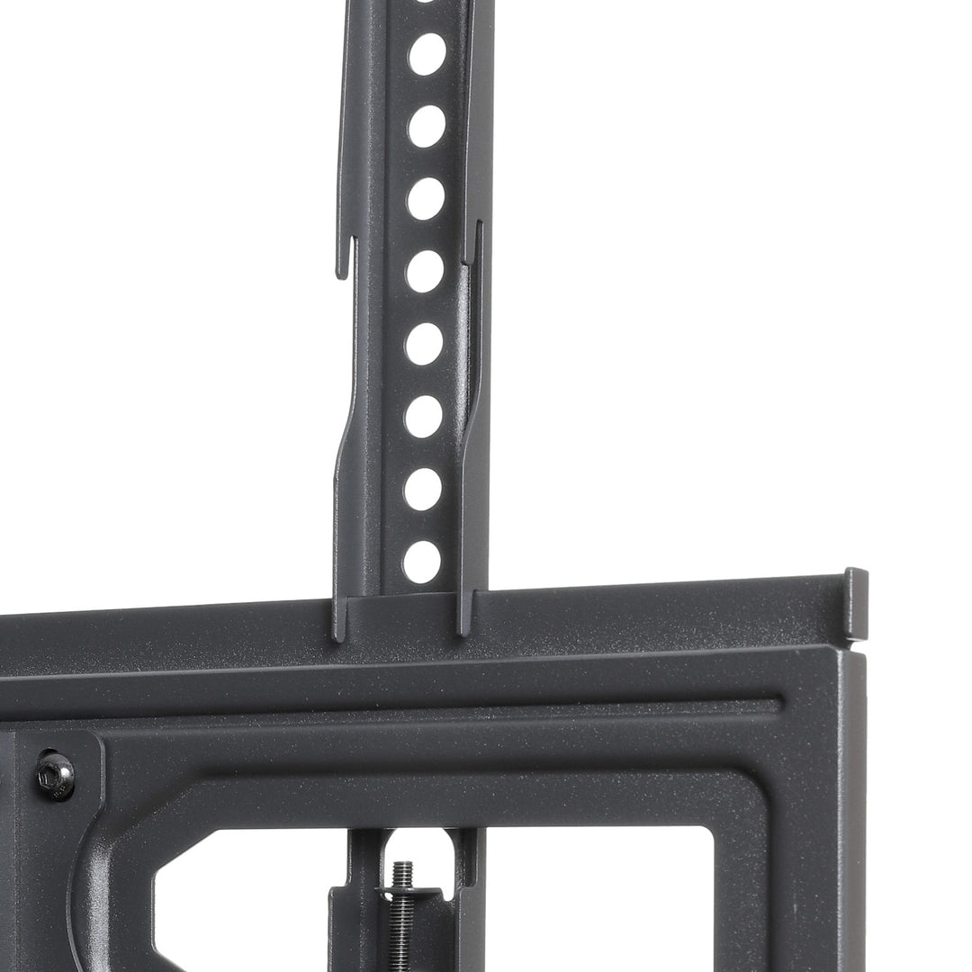 Gléas teilifíse ART do scáileáin 32-70 orlach, ag tacú le suas le 40kg, i bailchríoch dubh snasta le comhoiriúnacht VESA 400x400, samhail AR-89.