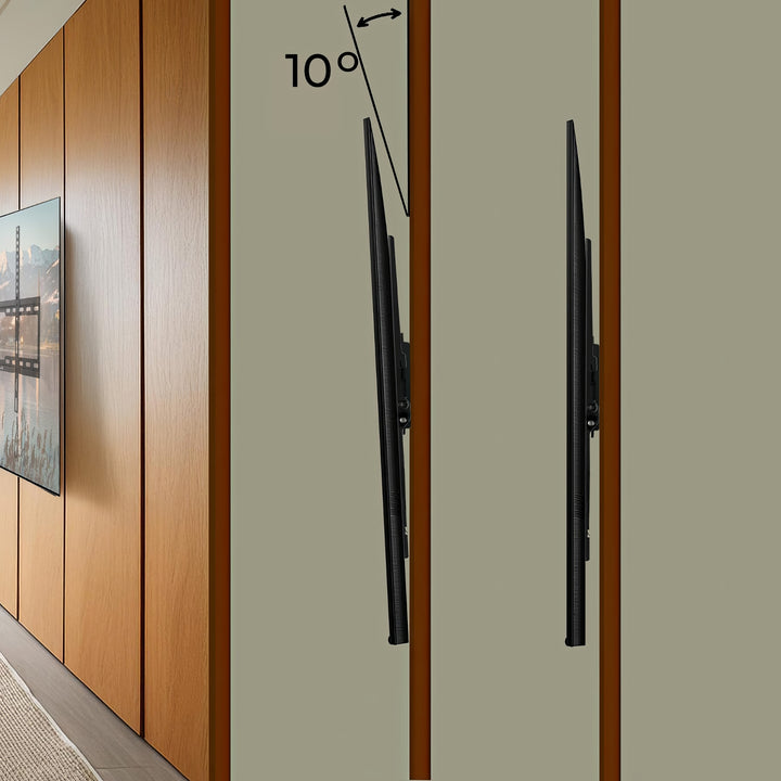 Maclean TV MC-413 Wall Mount Bracket 32"-80" VESA 600x400 45kg Tilting Universal Adjustable Spirit Level Mounting Accessories