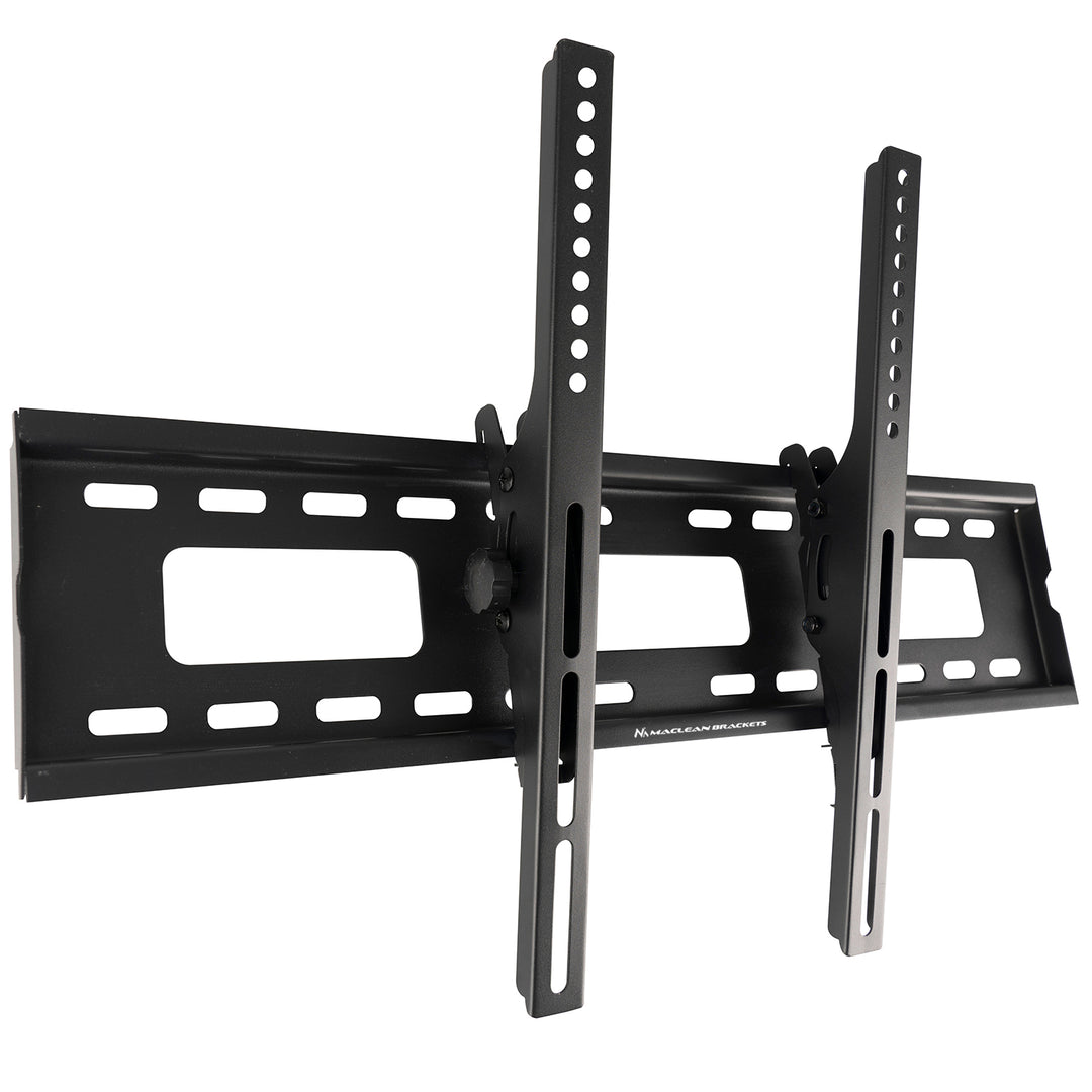 Maclean TV MC-421 Wall Mount Bracket 32"-90" VESA 600x400 80kg Tilting Universal Adjustable Spirit Level Accessories Flat Slim