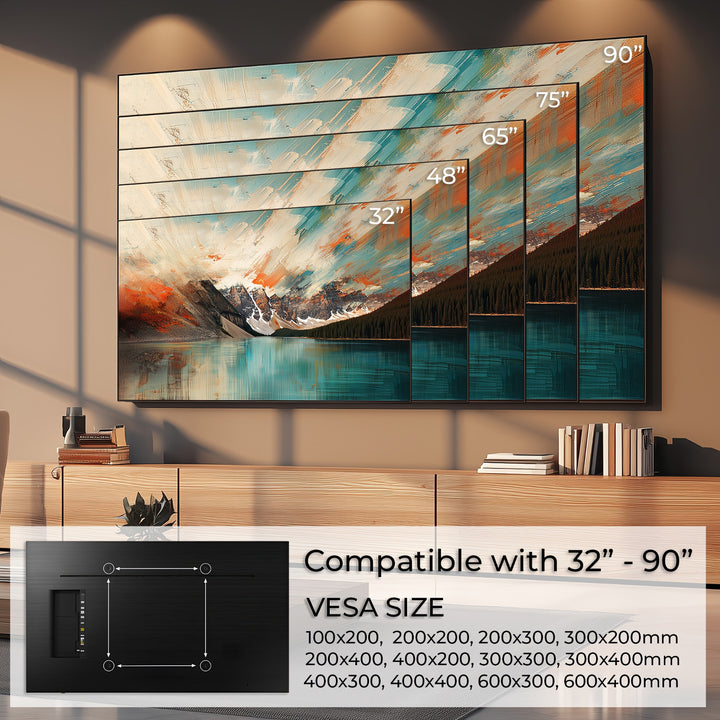 Maclean TV MC-421 Wall Mount Bracket 32"-90" VESA 600x400 80kg Tilting Universal Adjustable Spirit Level Accessories Flat Slim