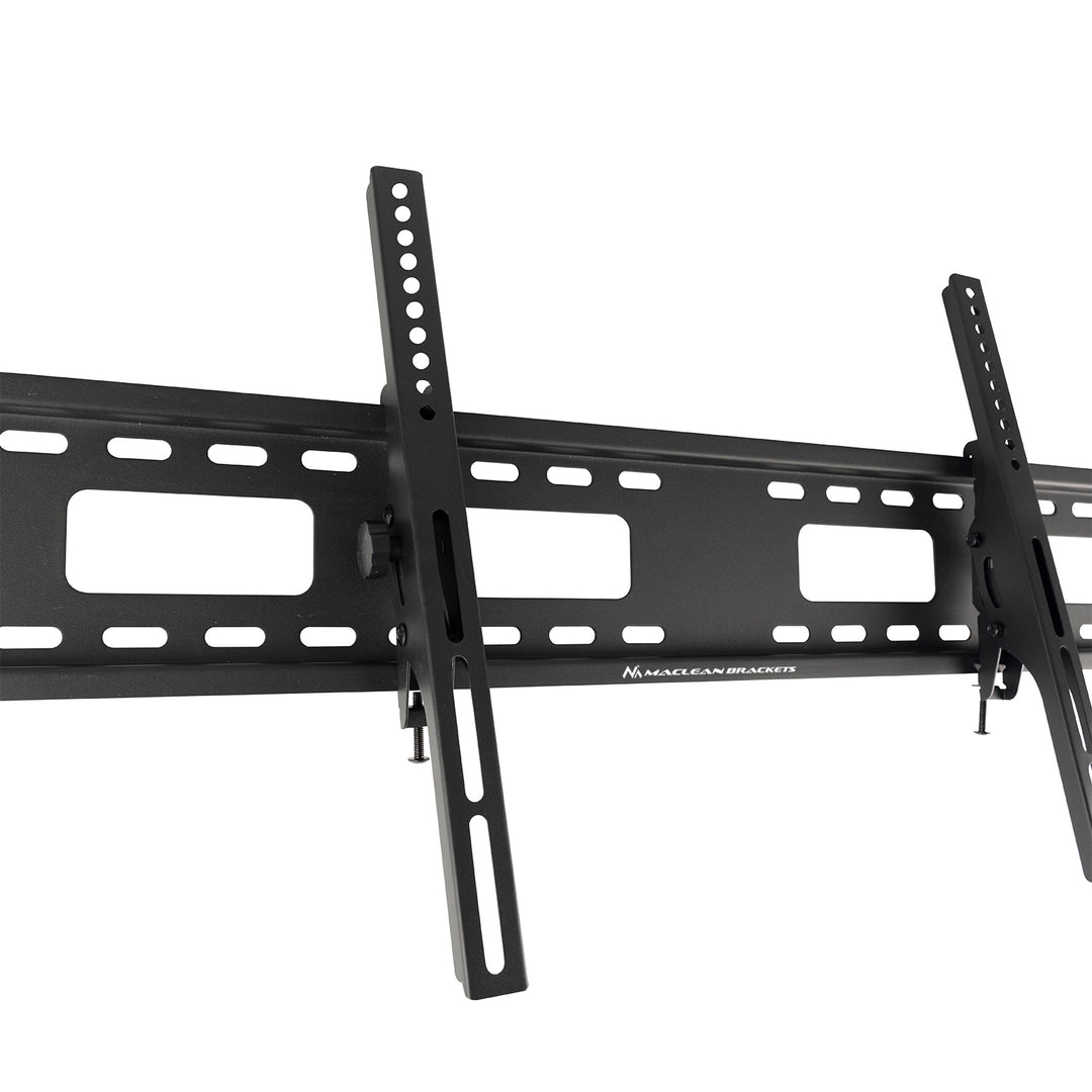 Maclean MC-422 TV Wall Mount Heavy Duty 43"-100" max VESA 800x400 120kg Tilting +/-15° Bracket Holder Hanger with Spirit Level Accessories