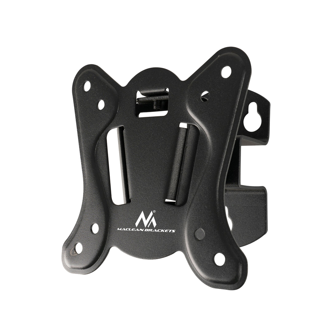 Maclean MC-415 TV Monitor Wall Mount 13"-32" 30kg Tilt Rotate max. VESA 100x100 30kg Black Slim Universal Powder Coated