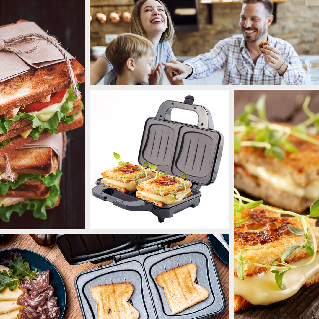 Camry sandwich maker, for 2 sandwiches, maximum power 1300W, non-stick coating, CR 3054