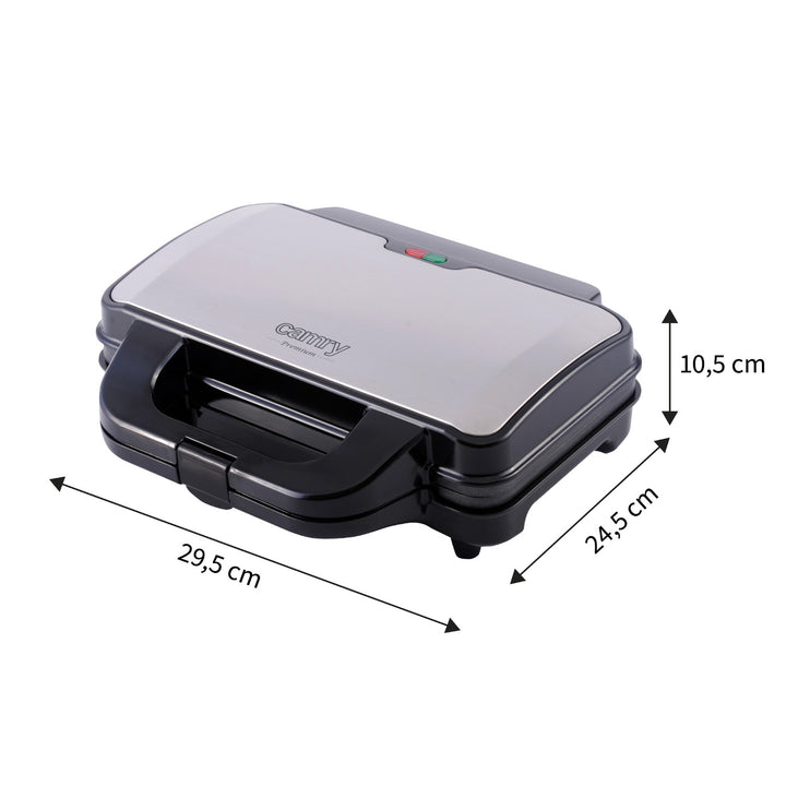 Camry sandwich maker, for 2 sandwiches, maximum power 1300W, non-stick coating, CR 3054