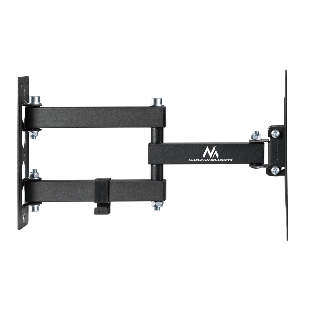 Maclean MC-700N TV Monitor Wall Mount Universal max VESA 200x20 23"-43" 30kg Black Extendable Tilting for Small TVs