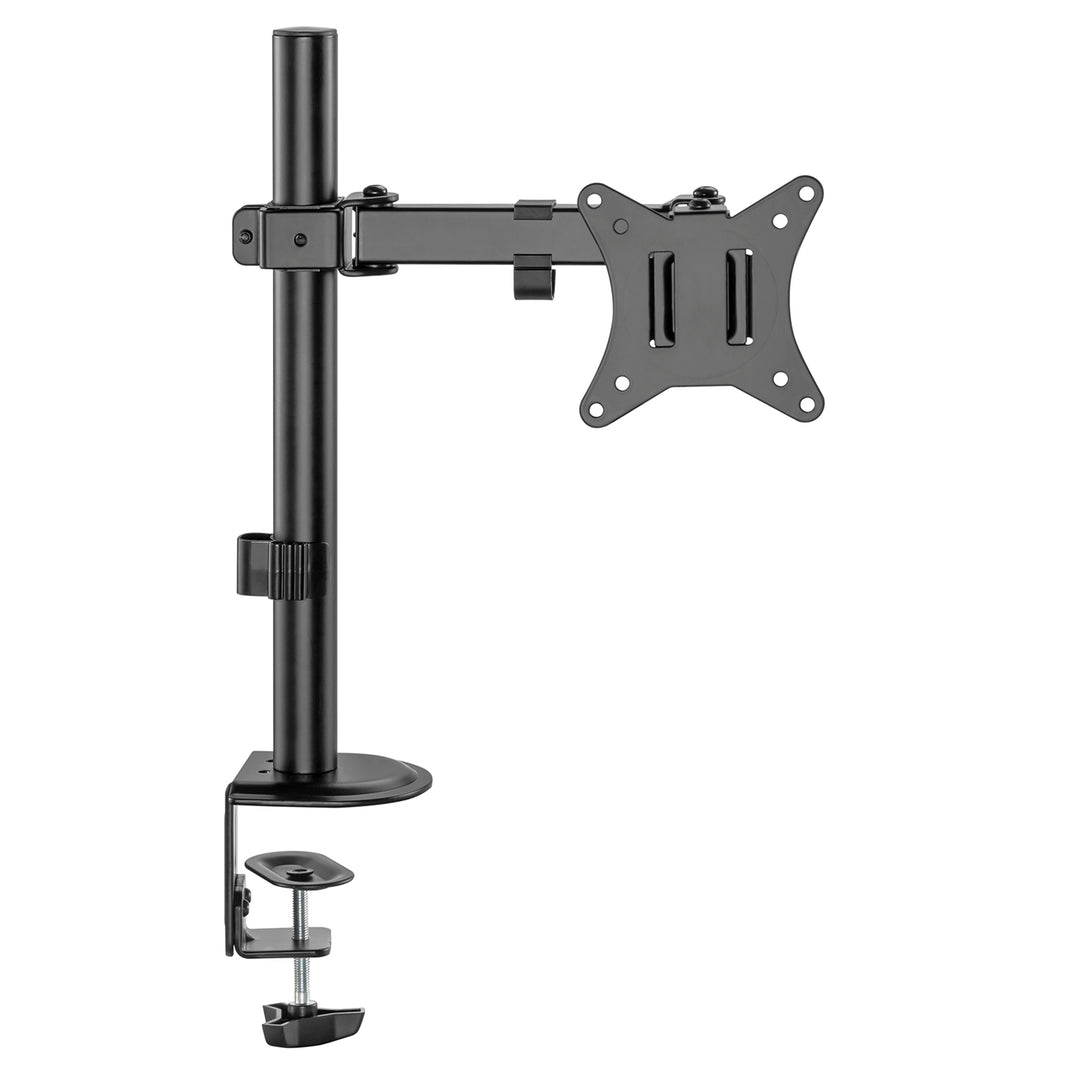 Maclean MC-753N LCD Monitor Desk Mount 17-32" 9kg VESA 75x75 100x100 Single Arm Extendable Adjustable