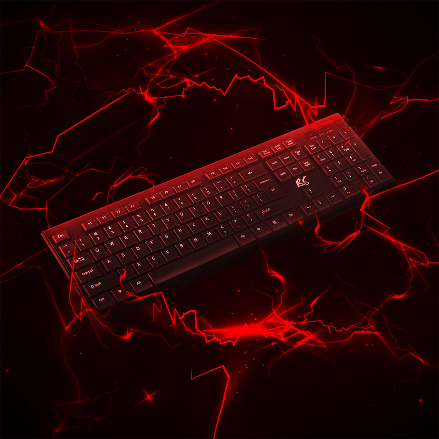 NanoRS Wireless Keyboard and Mouse Combo with Ergonomic Design – RS580 for Smooth and Efficient Use
