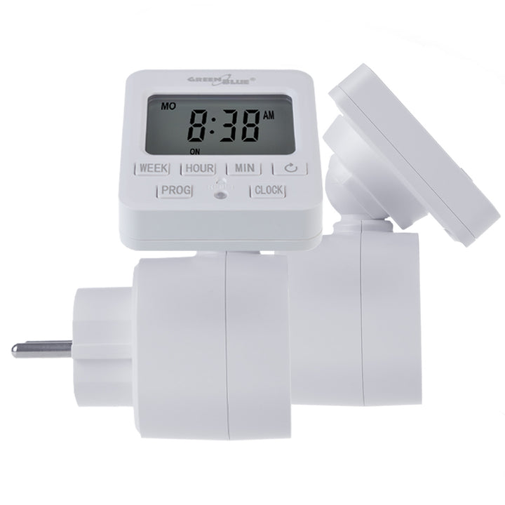 GreenBlue time switch - digital timer, max. load 16A, IP20, GB605 E