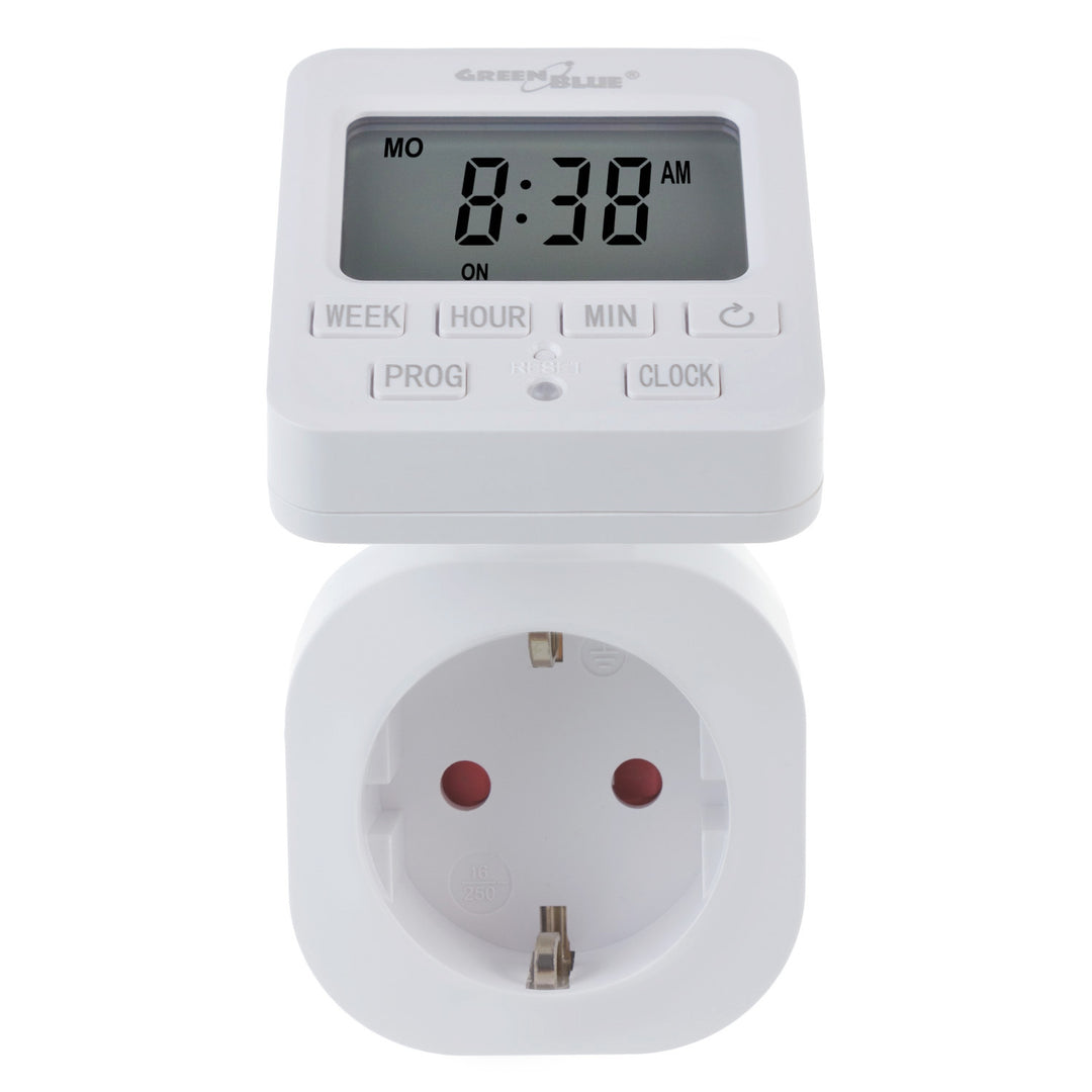 GreenBlue time switch - digital timer, max. load 16A, IP20, GB605 F