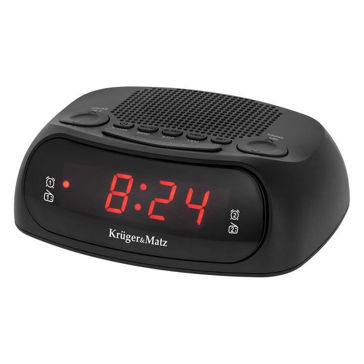 Kruger&Matz radio alarm clock, AM/FM radio, memory for 20 stations, dual alarm, KM0824