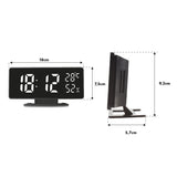 GreenBlue GB395 Digital LED Alarm Clock - Temperature Humidity Thermometer Hygrometer Large Display USB Powered